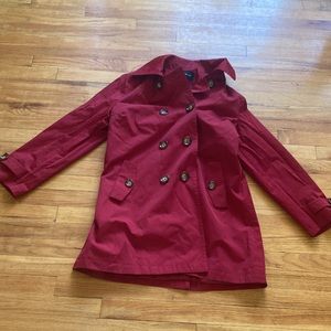 London Fog Red Trench Coat